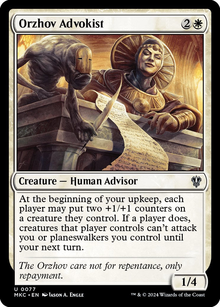 Orzhov Advokist [Murders at Karlov Manor Commander] | Exor Games Bridgewater