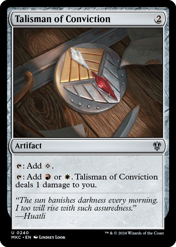 Talisman of Conviction [Murders at Karlov Manor Commander] | Exor Games Bridgewater