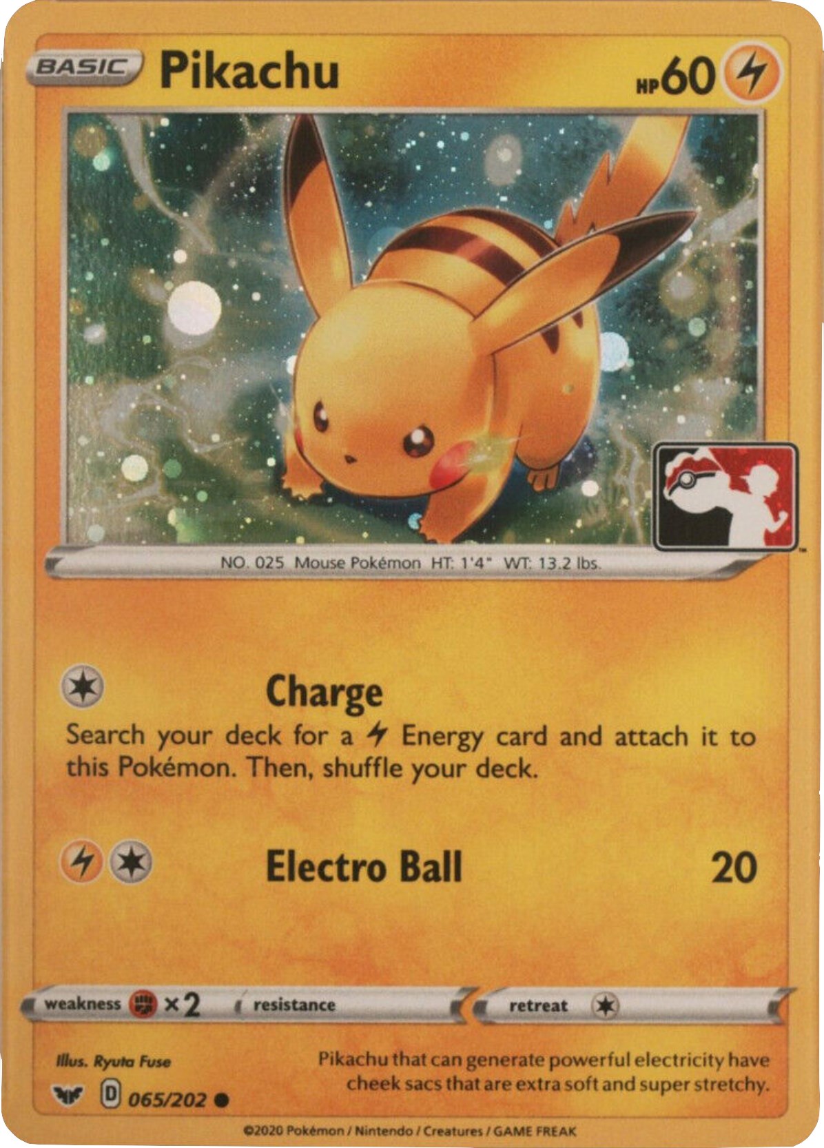 Pikachu (065/202) (Cosmos Holo) [League & Championship Cards] | Exor Games Bridgewater