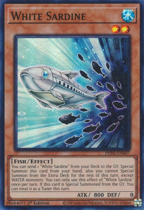 White Sardine [PHNI-EN007] Super Rare | Exor Games Bridgewater