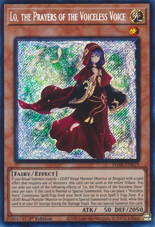 Lo, the Prayers of the Voiceless Voice [PHNI-EN019] Secret Rare | Exor Games Bridgewater