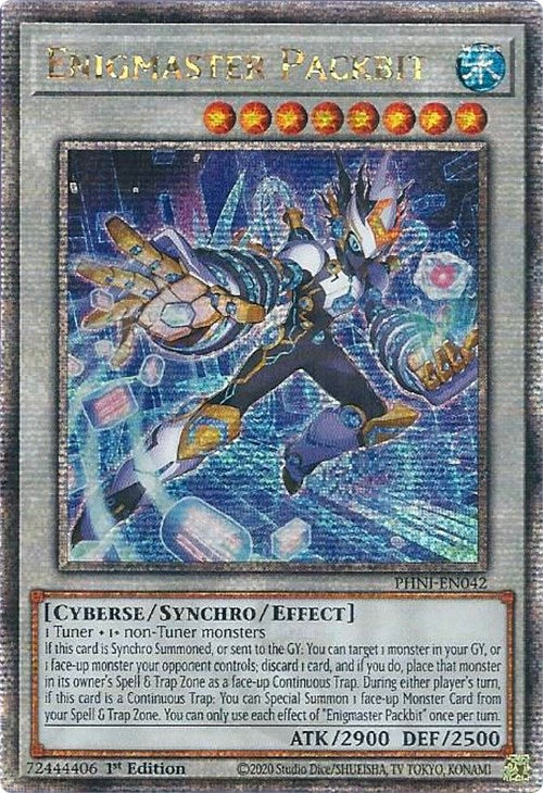 Enigmaster Packbit [PHNI-EN042] Quarter Century Secret Rare | Exor Games Bridgewater
