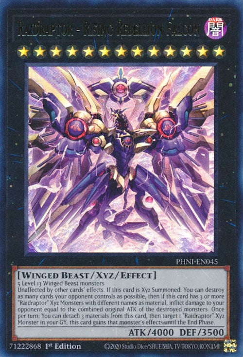 Raidraptor - Rising Rebellion Falcon [PHNI-EN045] Ultra Rare | Exor Games Bridgewater