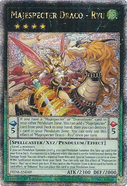 Majespecter Draco - Ryu [PHNI-EN049] Quarter Century Secret Rare | Exor Games Bridgewater