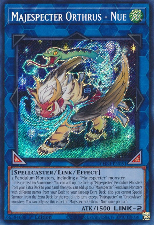 Majespecter Orthrus - Nue [PHNI-EN051] Secret Rare | Exor Games Bridgewater