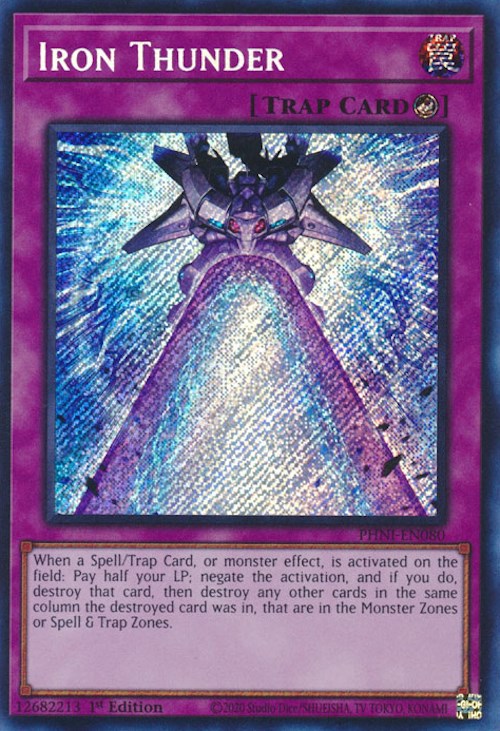 Iron Thunder [PHNI-EN080] Secret Rare | Exor Games Bridgewater