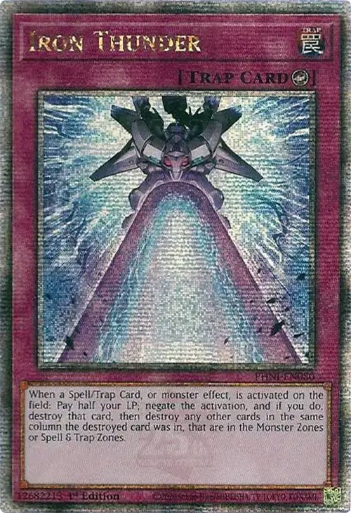 Iron Thunder [PHNI-EN080] Quarter Century Secret Rare | Exor Games Bridgewater