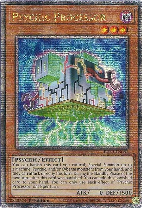 Psychic Processor [PHNI-EN081] Quarter Century Secret Rare | Exor Games Bridgewater