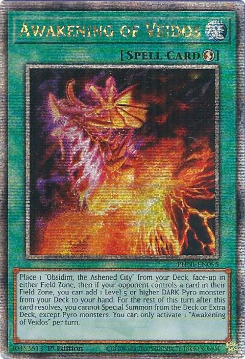 Awakening of Veidos [PHNI-EN095] Quarter Century Secret Rare | Exor Games Bridgewater