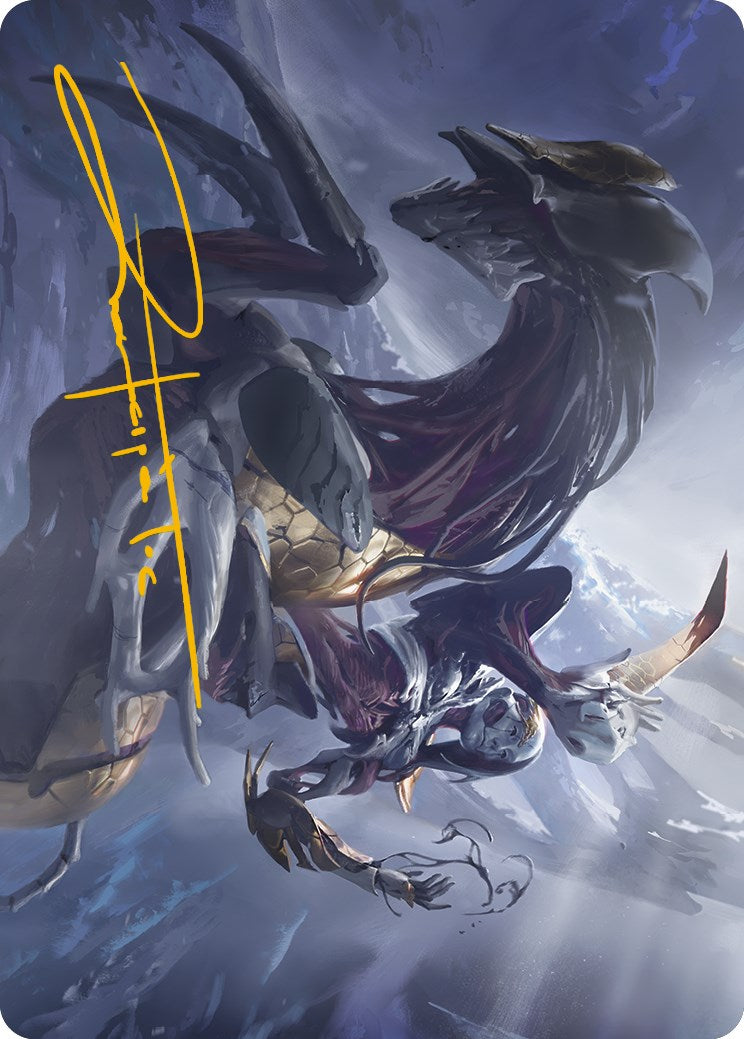 Ria Ivor, Bane of Bladehold Art Card (Gold-Stamped Signature) [Phyrexia: All Will Be One Art Series] | Exor Games Bridgewater