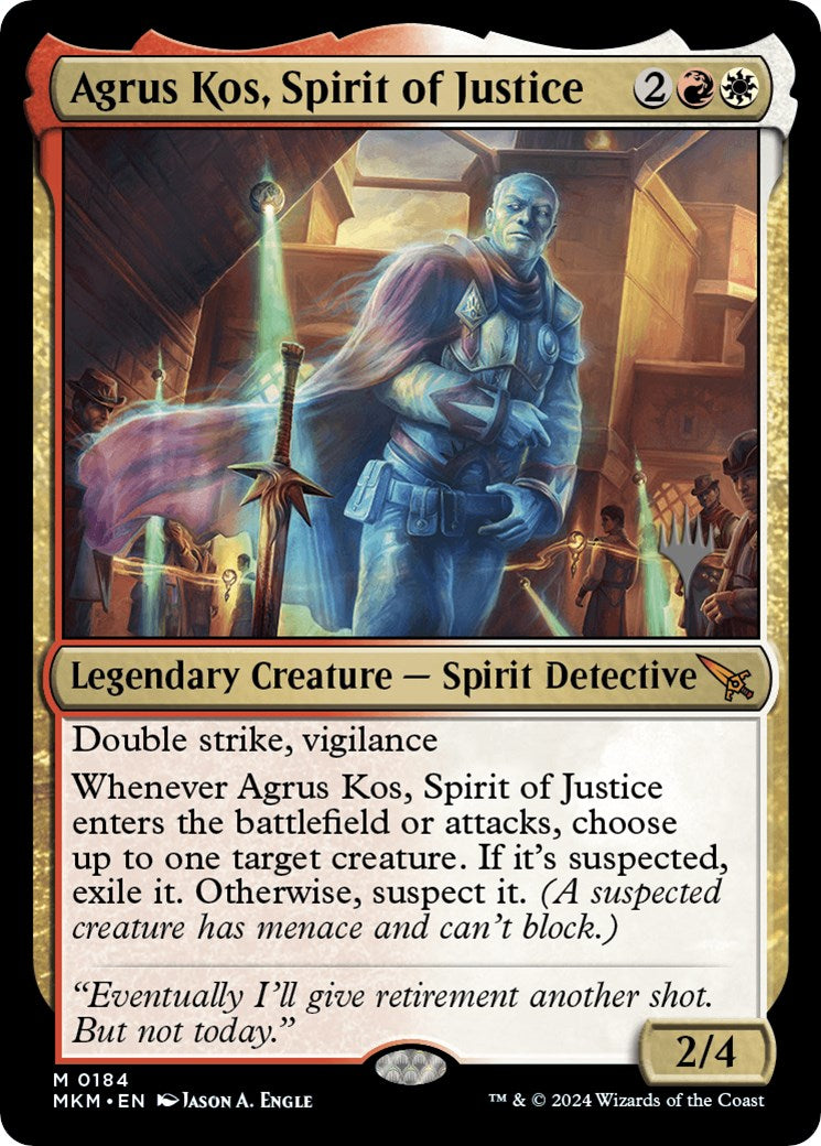 Agrus Kos, Spirit of Justice (Promo Pack) [Murders at Karlov Manor Promos] | Exor Games Bridgewater