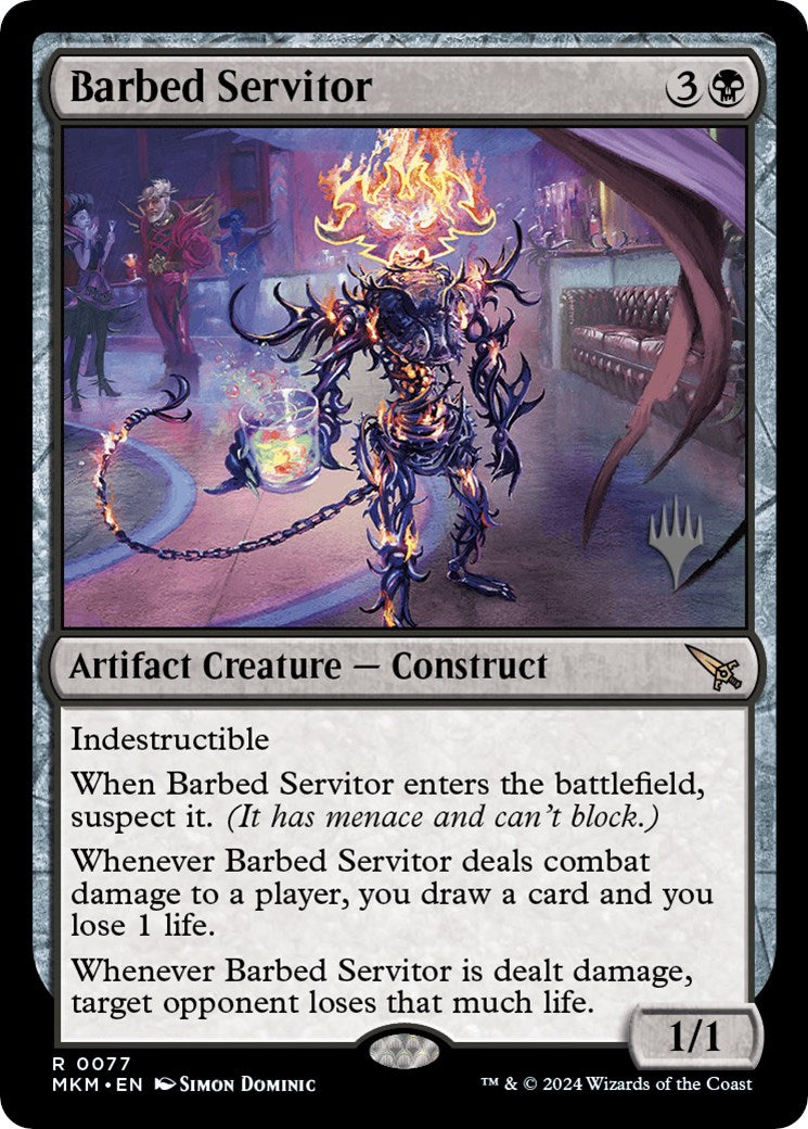 Barbed Servitor (Promo Pack) [Murders at Karlov Manor Promos] | Exor Games Bridgewater