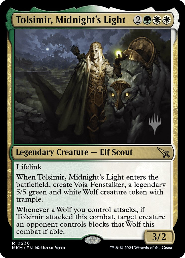 Tolsimir, Midnight's Light (Promo Pack) [Murders at Karlov Manor Promos] | Exor Games Bridgewater