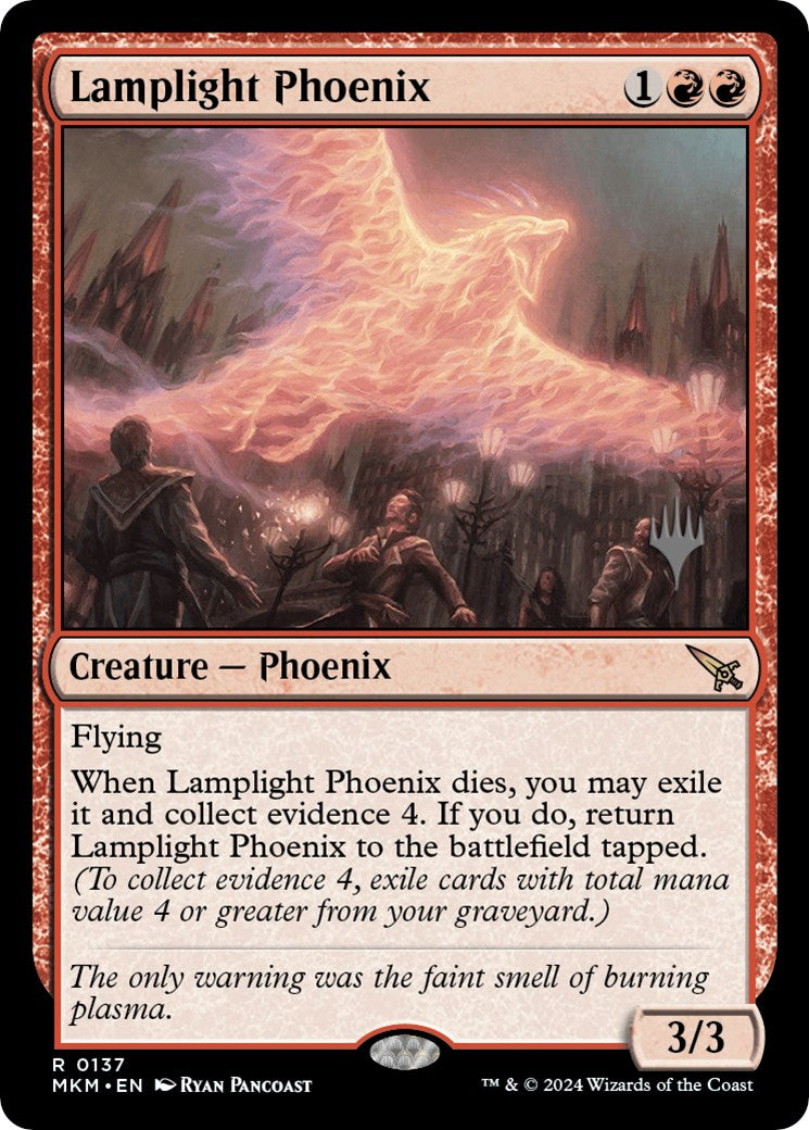 Lamplight Phoenix (Promo Pack) [Murders at Karlov Manor Promos] | Exor Games Bridgewater