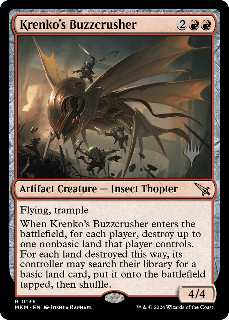 Krenko's Buzzcrusher (Promo Pack) [Murders at Karlov Manor Promos] | Exor Games Bridgewater