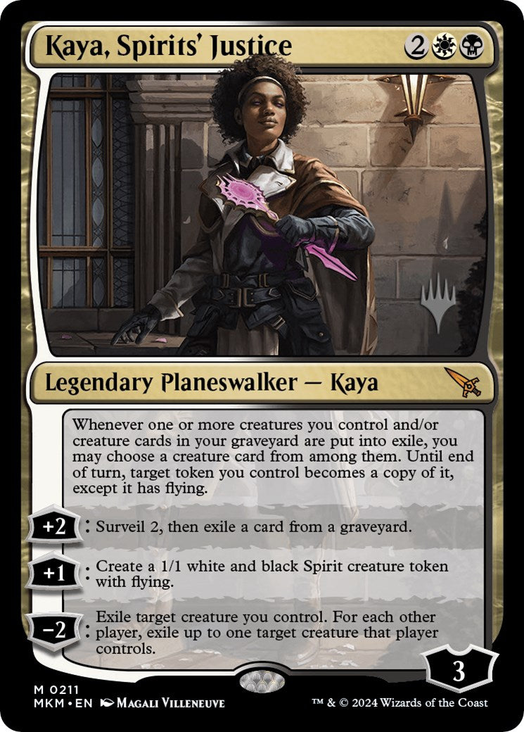 Kaya, Spirits' Justice (Promo Pack) [Murders at Karlov Manor Promos] | Exor Games Bridgewater