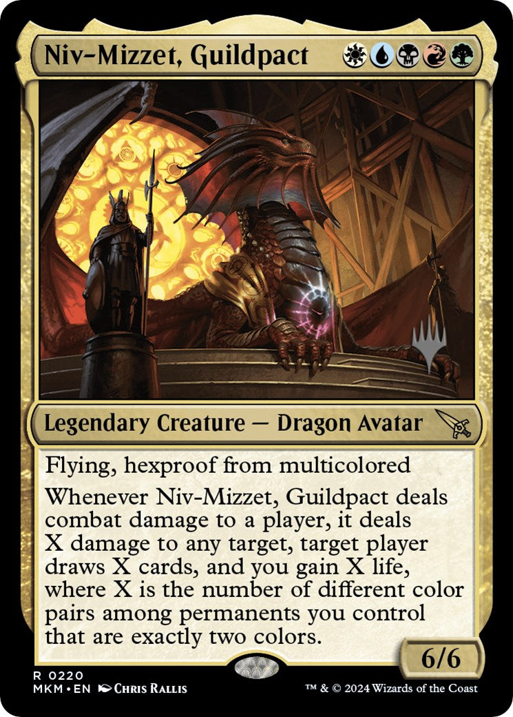 Niv-Mizzet, Guildpact (Promo Pack) [Murders at Karlov Manor Promos] | Exor Games Bridgewater