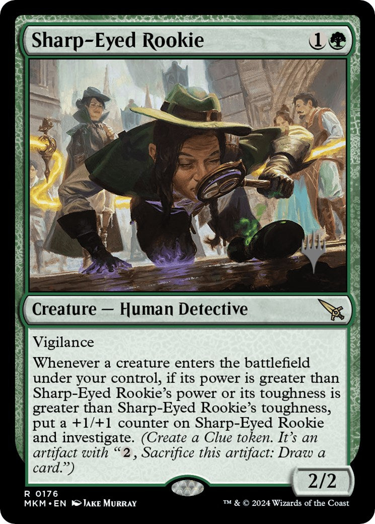 Sharp-Eyed Rookie (Promo Pack) [Murders at Karlov Manor Promos] | Exor Games Bridgewater