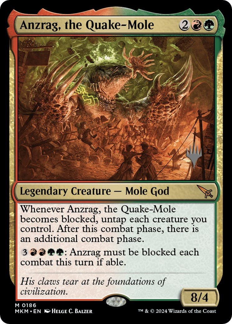 Anzrag, the Quake-Mole (Promo Pack) [Murders at Karlov Manor Promos] | Exor Games Bridgewater