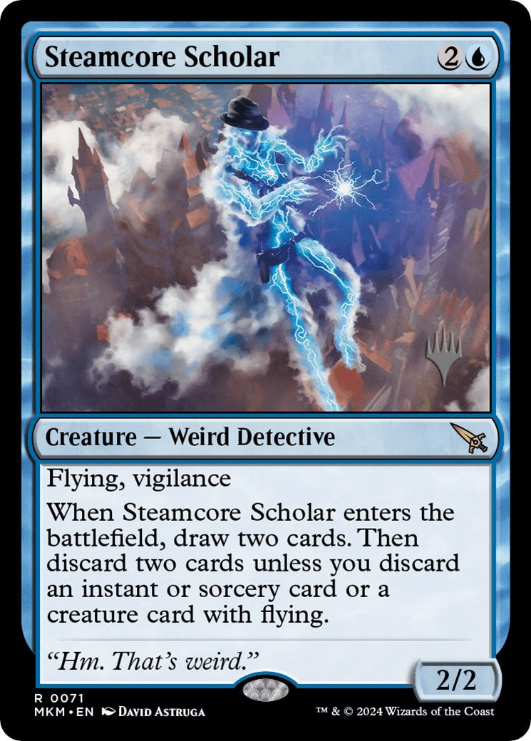 Steamcore Scholar (Promo Pack) [Murders at Karlov Manor Promos] | Exor Games Bridgewater