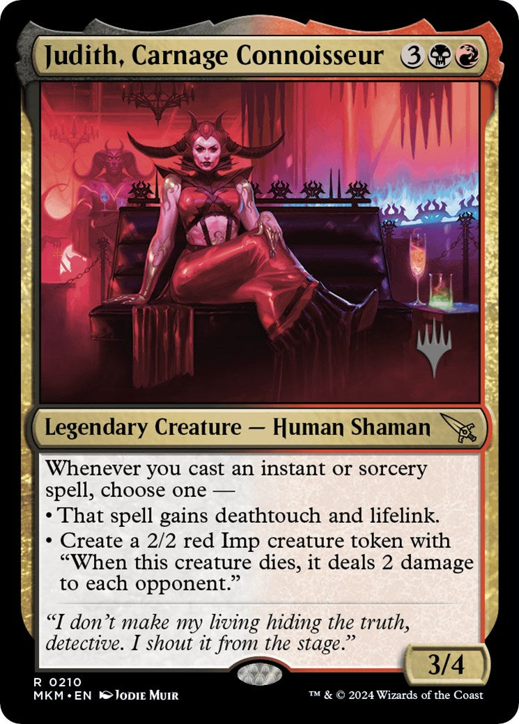 Judith, Carnage Connoisseur (Promo Pack) [Murders at Karlov Manor Promos] | Exor Games Bridgewater