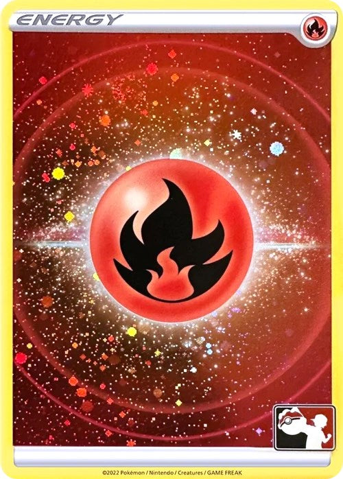 Fire Energy (Cosmos Holo) [Prize Pack Series Three] | Exor Games Bridgewater