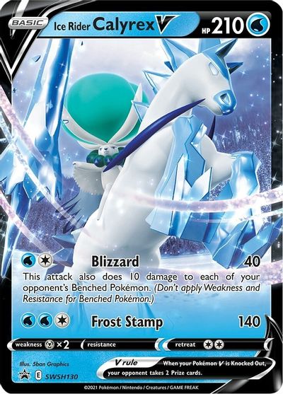 Ice Rider Calyrex V (SWSH130) [Sword & Shield: Black Star Promos] | Exor Games Bridgewater