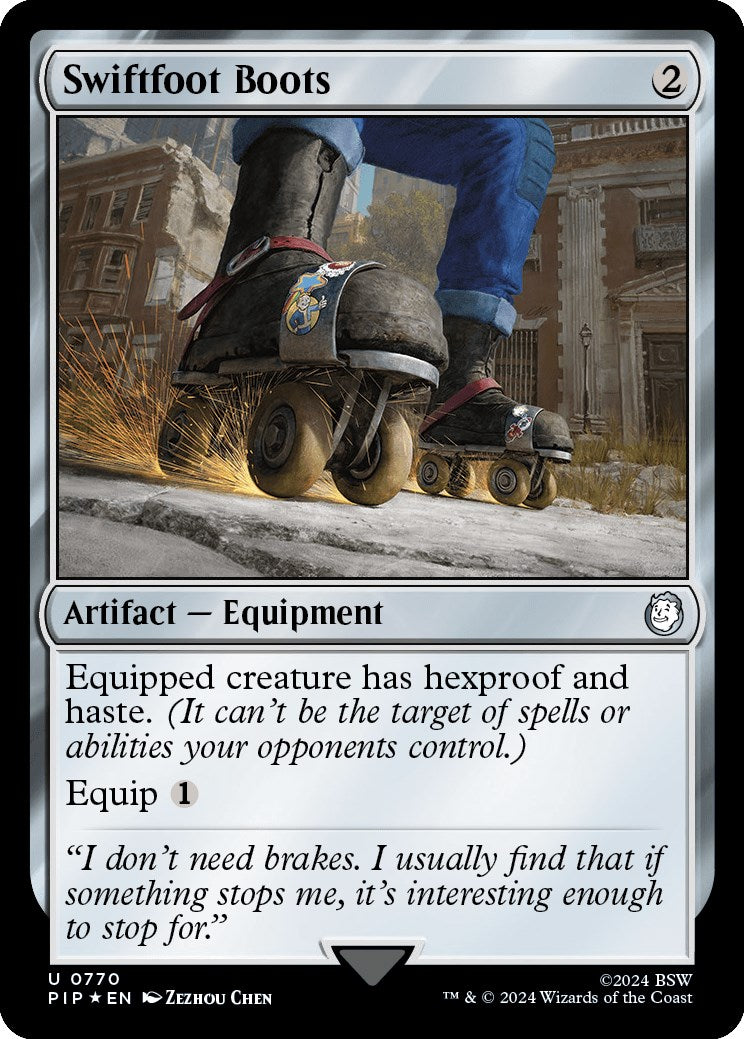 Swiftfoot Boots (Surge Foil) [Fallout] | Exor Games Bridgewater