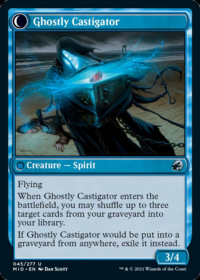Covetous Castaway // Ghostly Castigator [Innistrad: Midnight Hunt] | Exor Games Bridgewater