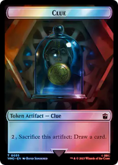 Alien Angel // Clue (0055) Double-Sided Token (Surge Foil) [Doctor Who Tokens] | Exor Games Bridgewater