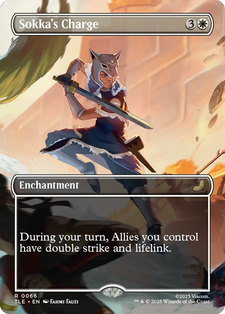 Sokka's Charge (Borderless) [Avatar: The Last Airbender: Eternal-Legal] | Exor Games Bridgewater