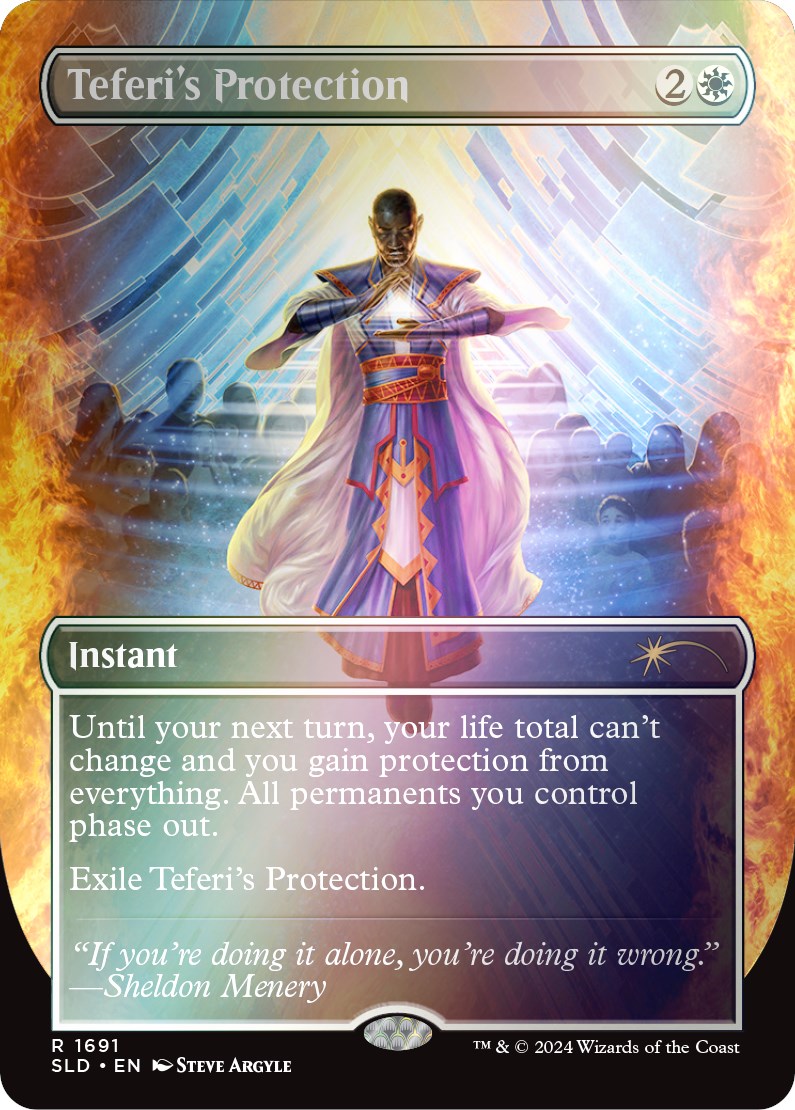 Teferi's Protection (1691) (Rainbow Foil) [Secret Lair Drop Series] | Exor Games Bridgewater