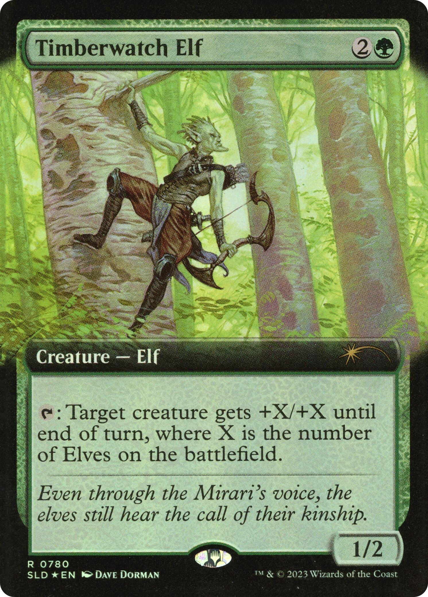 Timberwatch Elf (Extended Art) [Secret Lair Drop Series] | Exor Games Bridgewater