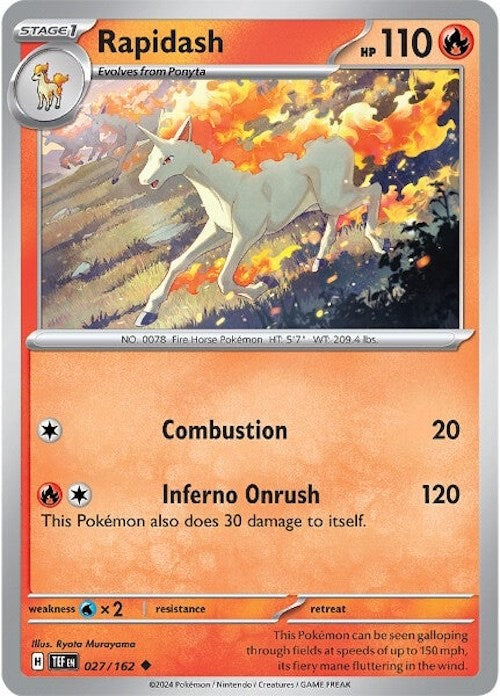 Rapidash (027/162) [Scarlet & Violet: Temporal Forces] | Exor Games Bridgewater