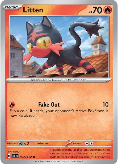 Litten (032/162) [Scarlet & Violet: Temporal Forces] | Exor Games Bridgewater