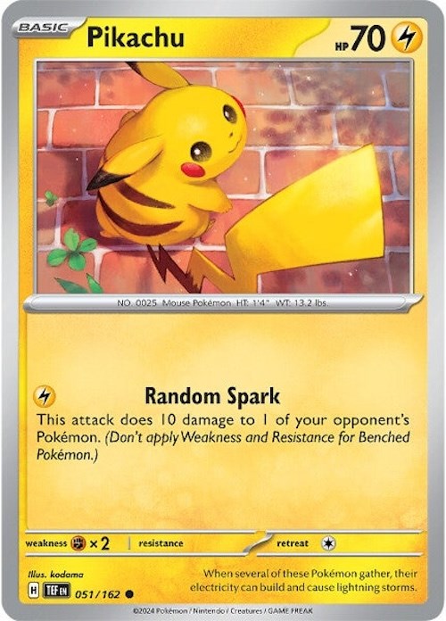 Pikachu (051/162) [Scarlet & Violet: Temporal Forces] | Exor Games Bridgewater