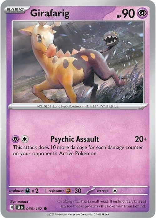 Girafarig (066/162) [Scarlet & Violet: Temporal Forces] | Exor Games Bridgewater