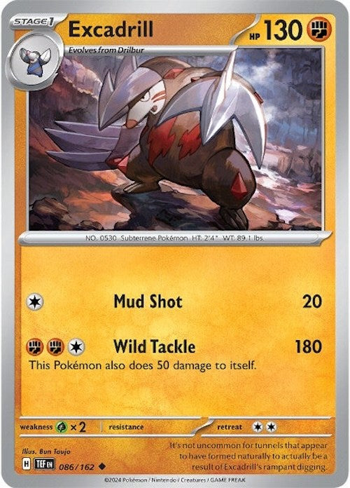 Excadrill (086/162) [Scarlet & Violet: Temporal Forces] | Exor Games Bridgewater