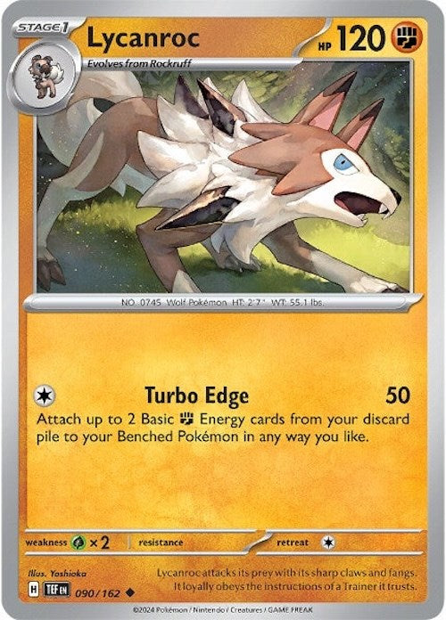 Lycanroc (090/162) [Scarlet & Violet: Temporal Forces] | Exor Games Bridgewater