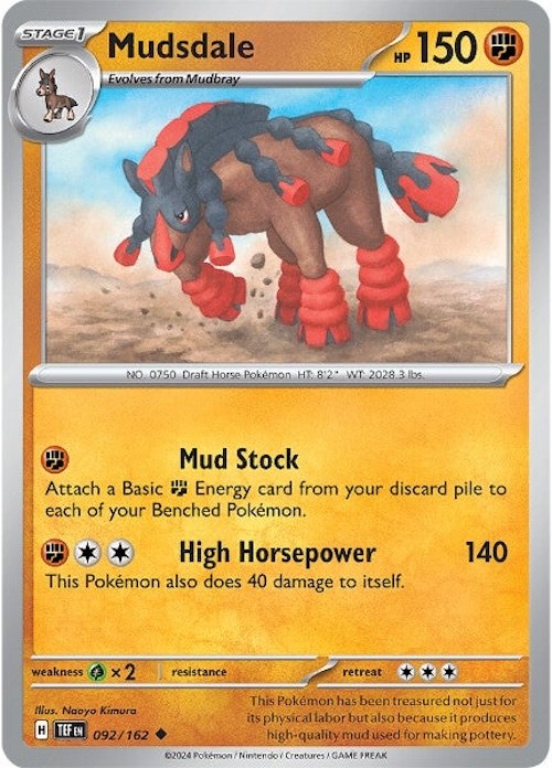 Mudsdale (092/162) [Scarlet & Violet: Temporal Forces] | Exor Games Bridgewater