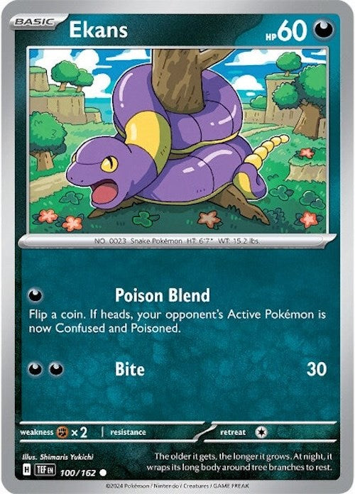 Ekans (100/162) [Scarlet & Violet: Temporal Forces] | Exor Games Bridgewater