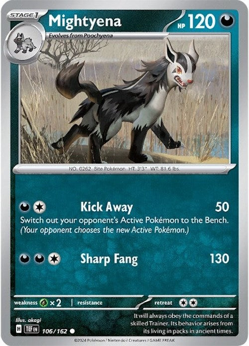 Mightyena (106/162) [Scarlet & Violet: Temporal Forces] | Exor Games Bridgewater