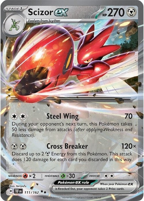 Scizor ex (111/162) [Scarlet & Violet: Temporal Forces] | Exor Games Bridgewater