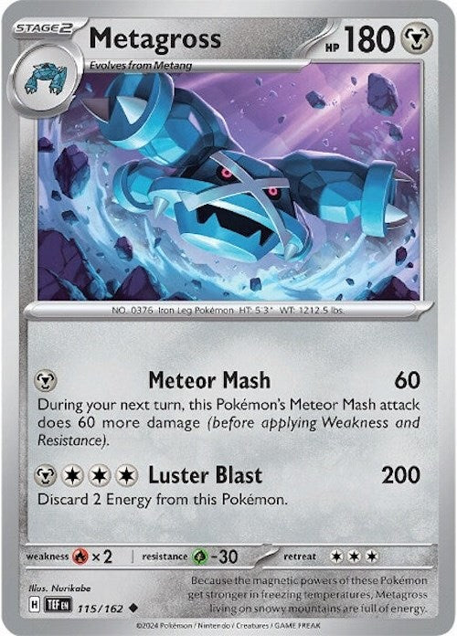 Metagross (115/162) [Scarlet & Violet: Temporal Forces] | Exor Games Bridgewater
