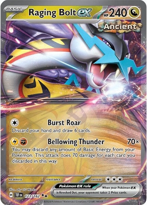 Raging Bolt ex (123/162) [Scarlet & Violet: Temporal Forces] | Exor Games Bridgewater