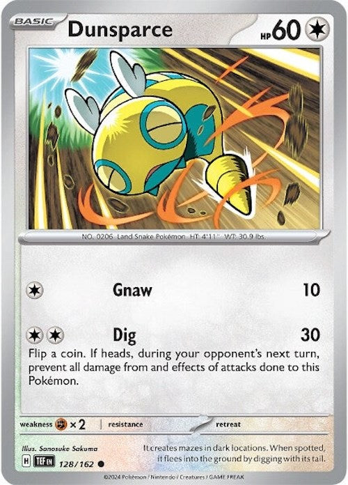 Dunsparce (128/162) [Scarlet & Violet: Temporal Forces] | Exor Games Bridgewater