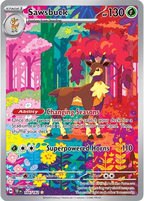 Sawsbuck (166/162) [Scarlet & Violet: Temporal Forces] | Exor Games Bridgewater