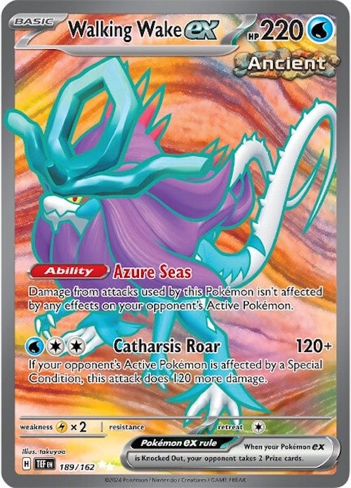 Walking Wake ex (189/162) [Scarlet & Violet: Temporal Forces] | Exor Games Bridgewater