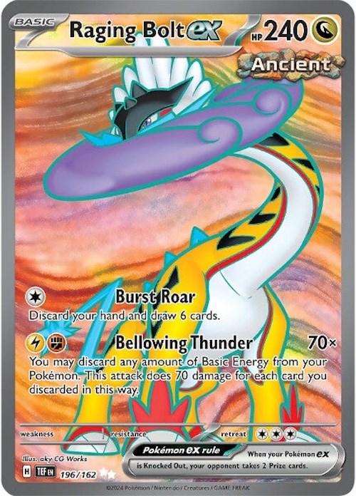 Raging Bolt ex (196/162) [Scarlet & Violet: Temporal Forces] | Exor Games Bridgewater