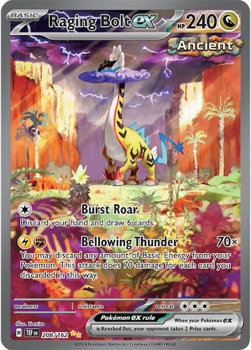 Raging Bolt ex (208/162) [Scarlet & Violet: Temporal Forces] | Exor Games Bridgewater